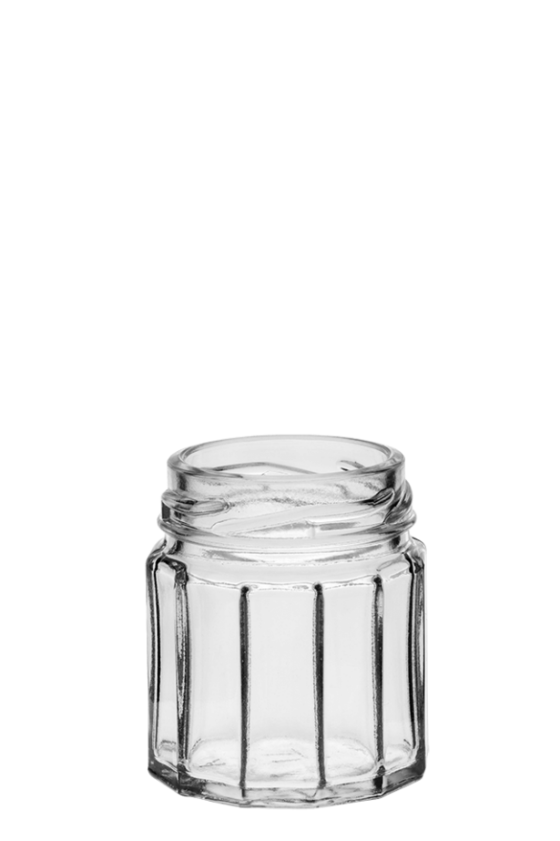 Hexagonal jar 045ml 43TO Glass flint